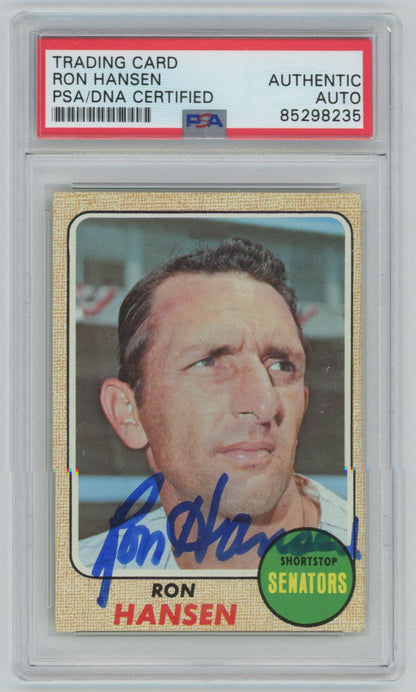 1968 Topps Ron Hansen Auto - PSA/DNA Authentic (8235)