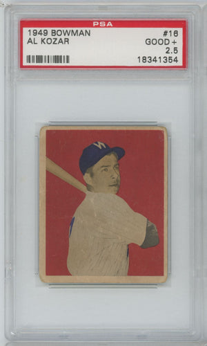 1949 Bowman Al Kozar #16 - PSA 2.5