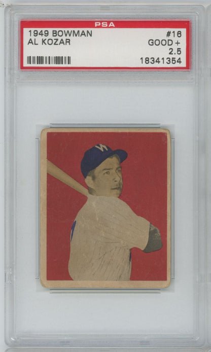 1949 Bowman Al Kozar #16 - PSA 2.5