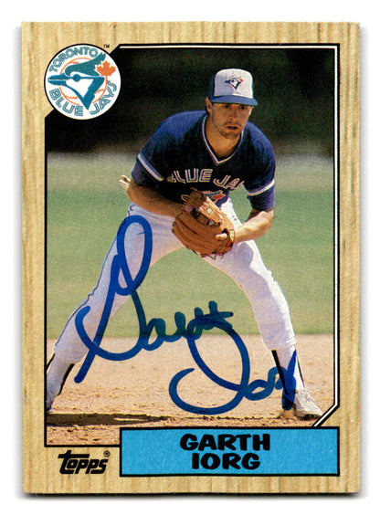 1987 Topps #751 Garth Iorg Autograph