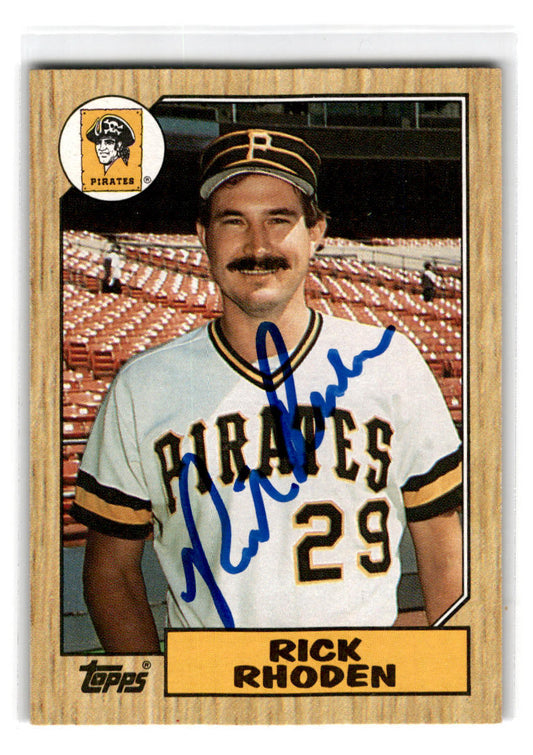 1987 Topps #365 Rick Rhoden Autograph