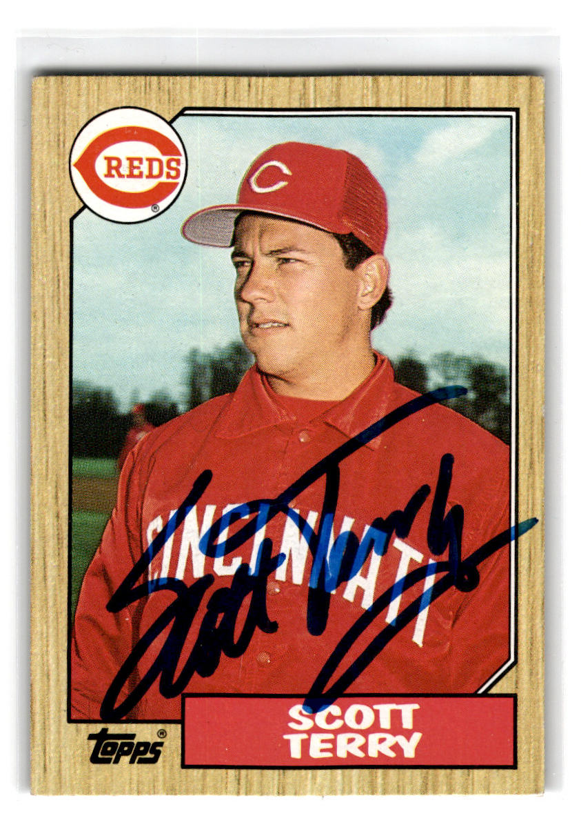 1987 Topps #453 Scott Terry Autograph