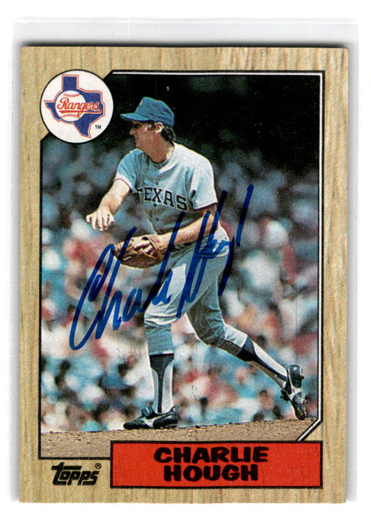 1987 Topps #70 Charlie Hough Autograph