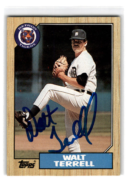 1987 Topps #72 Walt Terrell Autograph