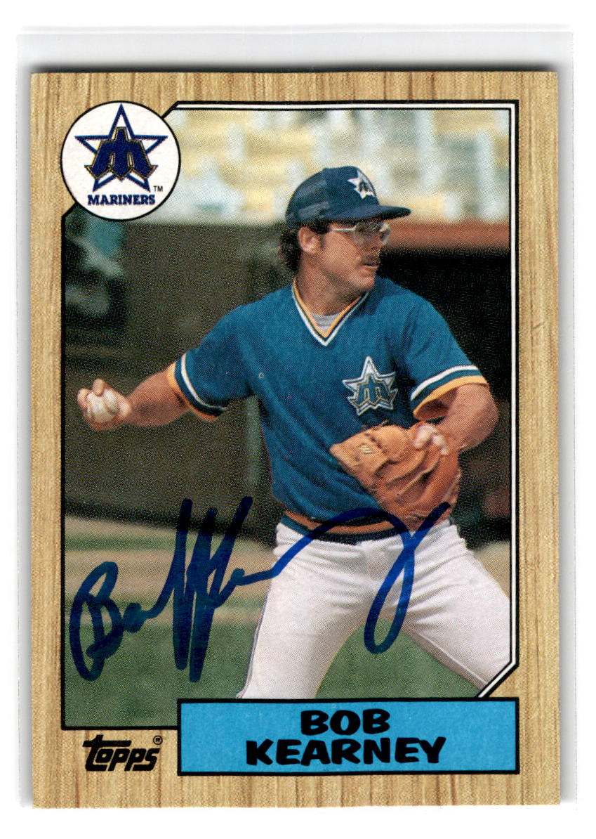 1987 Topps #498 Bob Kearney Autograph