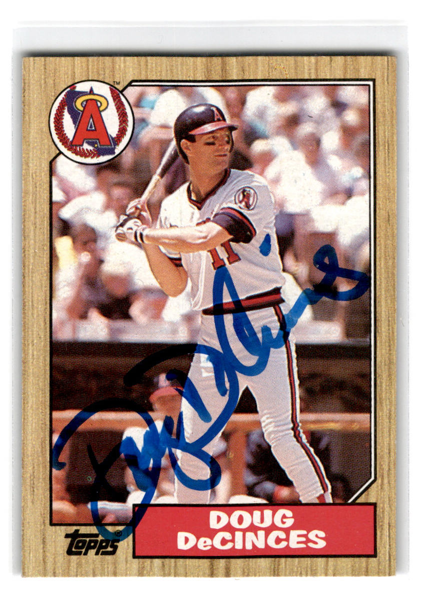 1987 Topps #22 Doug DeCinces Autograph