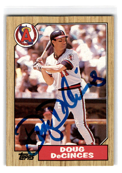 1987 Topps #22 Doug DeCinces Autograph