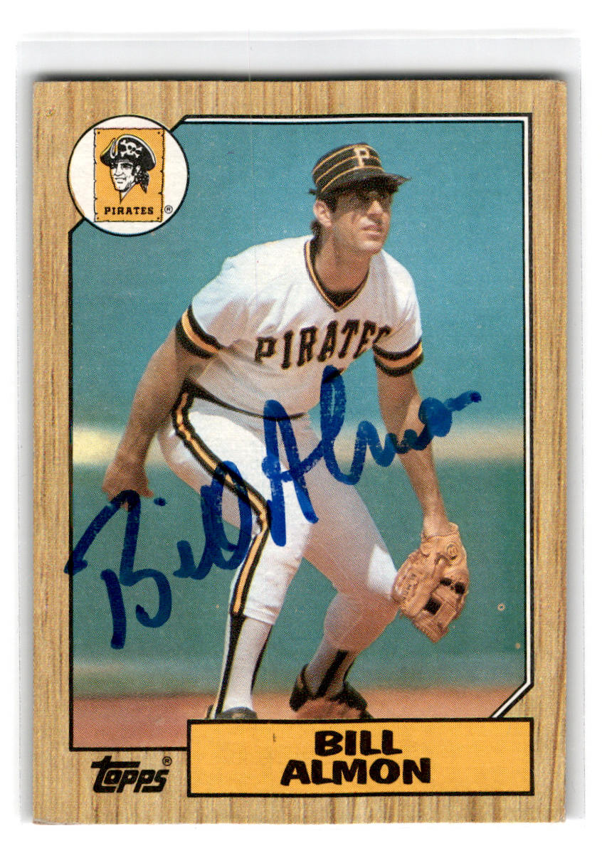 1987 Topps #447 Bill Almon Autograph