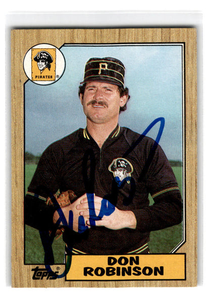 1987 Topps #712 Don Robinson Autograph