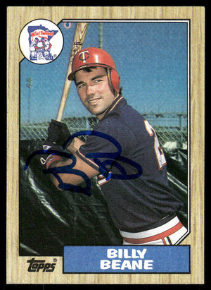 1987 Topps #114 Billy Beane Autograph