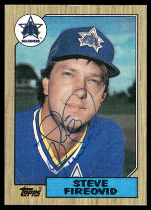 1987 Topps #357 Steve Fireovid Autograph