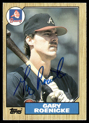 1987 Topps Traded #105T Gary Roenicke Autograph