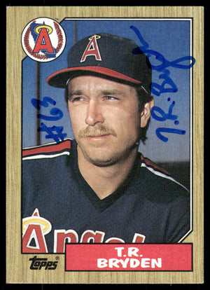 1987 Topps #387 T.R. Bryden Autograph