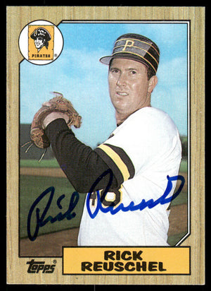 1987 Topps #521 Rick Reuschel Autograph