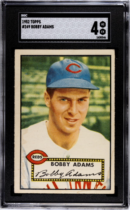 1952 Topps #249 Bobby Adams SGC 4