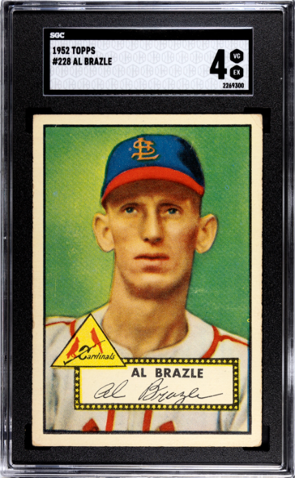 1952 Topps #228 Al Brazle SGC 4