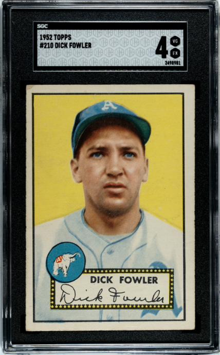 1952 Topps #210 Dick Fowler SGC 4