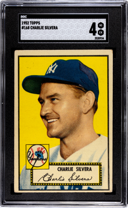 1952 Topps #168 Charlie Silvera SGC 4