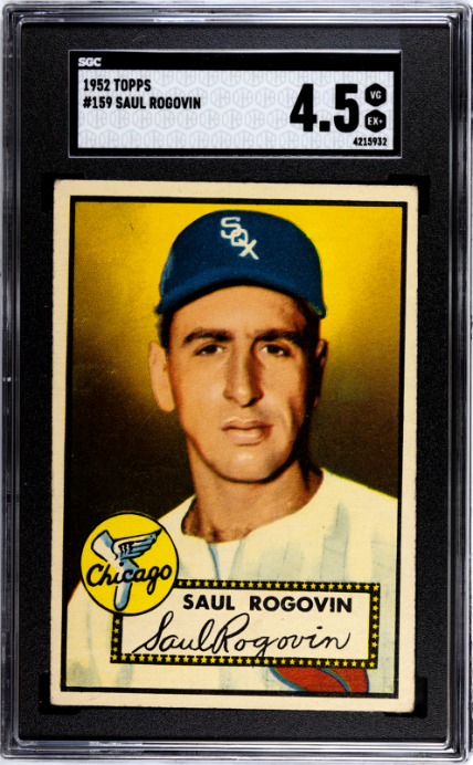 1952 Topps #159 Saul Rogovin SGC 4.5