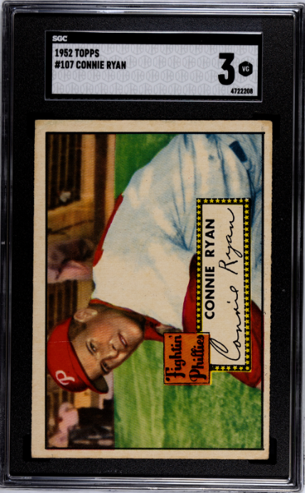 1952 Topps #107 Connie Ryan SGC 3