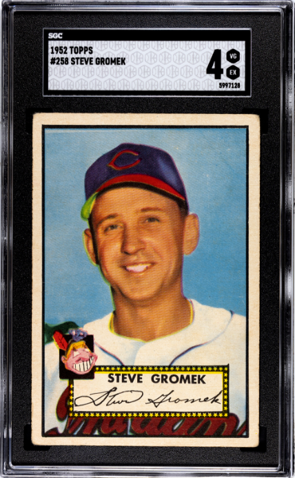 1952 Topps #258 Steve Gromek SGC 4