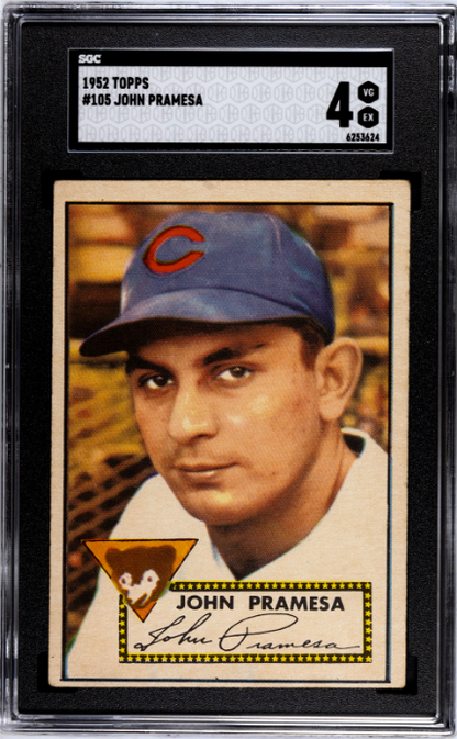 1952 Topps #105 John Pramesa SGC 4