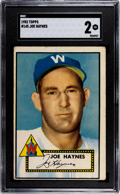 1952 Topps #145 Joe Haynes SGC 2