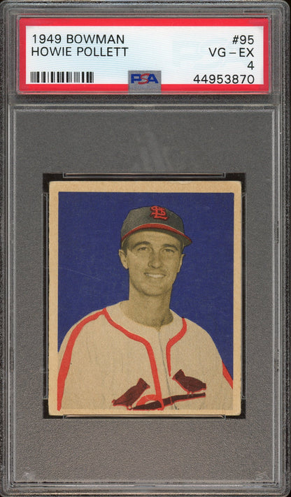 1949 Bowman #95 Howie Pollett PSA 4