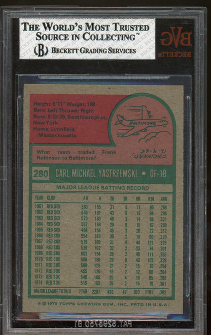 1975 Topps #280 Carl Yastrzemski