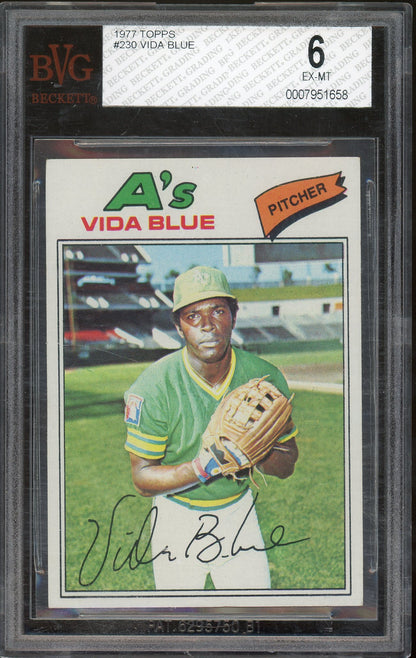 1977 Topps #230 Vida Blue