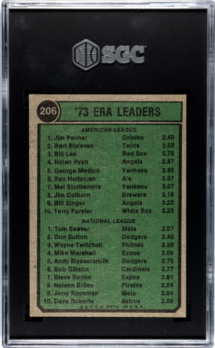 1974 Topps #206 Era Leaders SGC 4