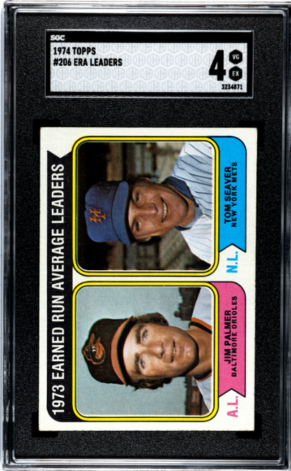 1974 Topps #206 Era Leaders SGC 4