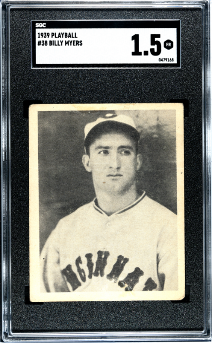 1939 Playball #38 Billy Myers SGC 1.5