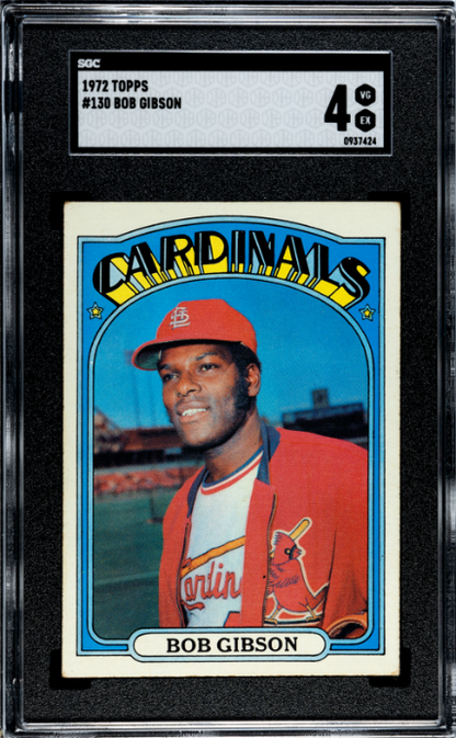 1972 Topps #130 Bob Gibson SGC 4