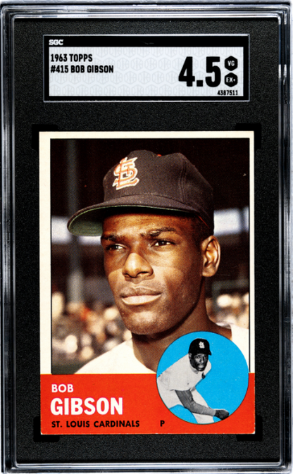 1963 Topps #415 Bob Gibson SGC 4.5