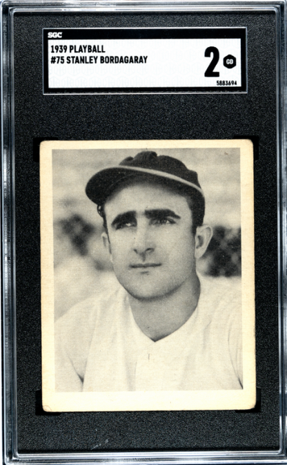 1939 Playball #75 Stanley Bordagaray SGC 2