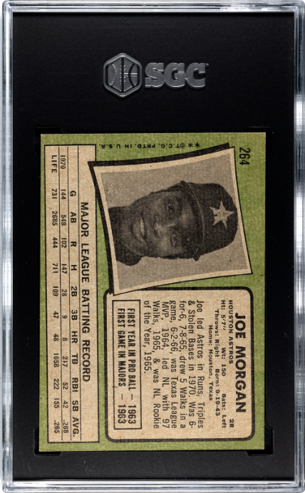 1971 Topps #264 Joe Morgan SGC 5.5