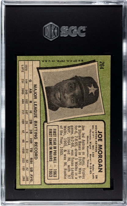 1971 Topps #264 Joe Morgan SGC 5.5