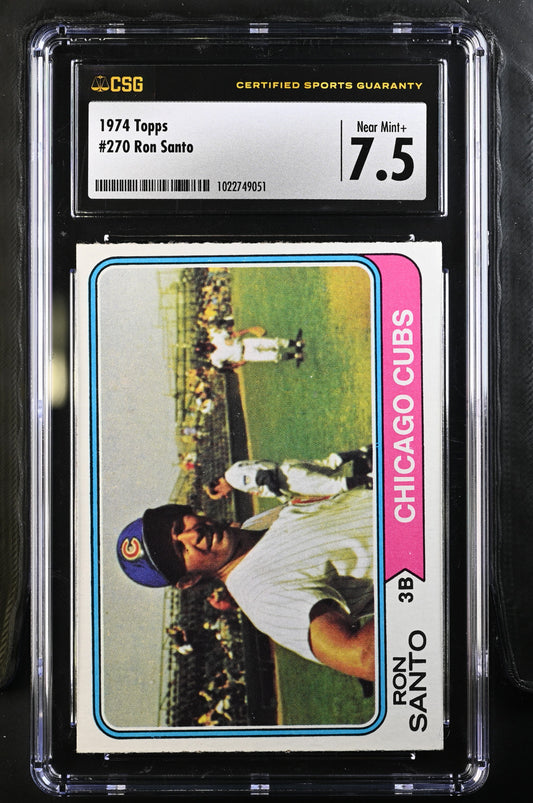 1974 Topps #270 Ron Santo CGC 7.5