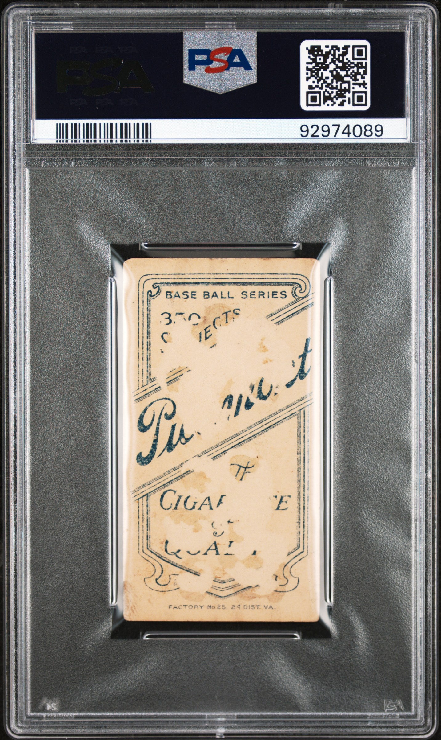 1909-11 T206 Piedmont 350 Rube Kroh PSA 1