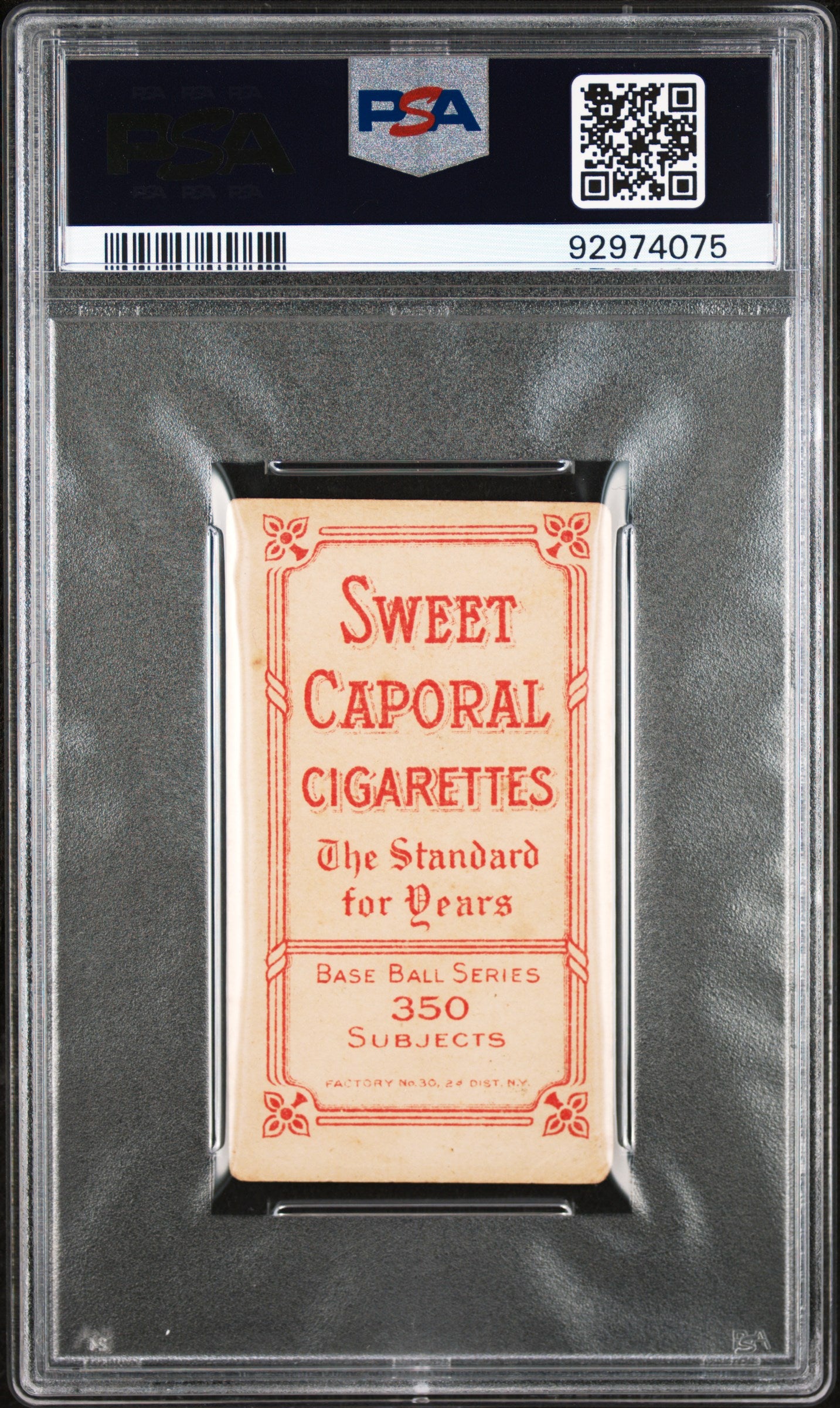 1909-11 T206 Sweet Caporal 350/30 John Anderson PSA 2