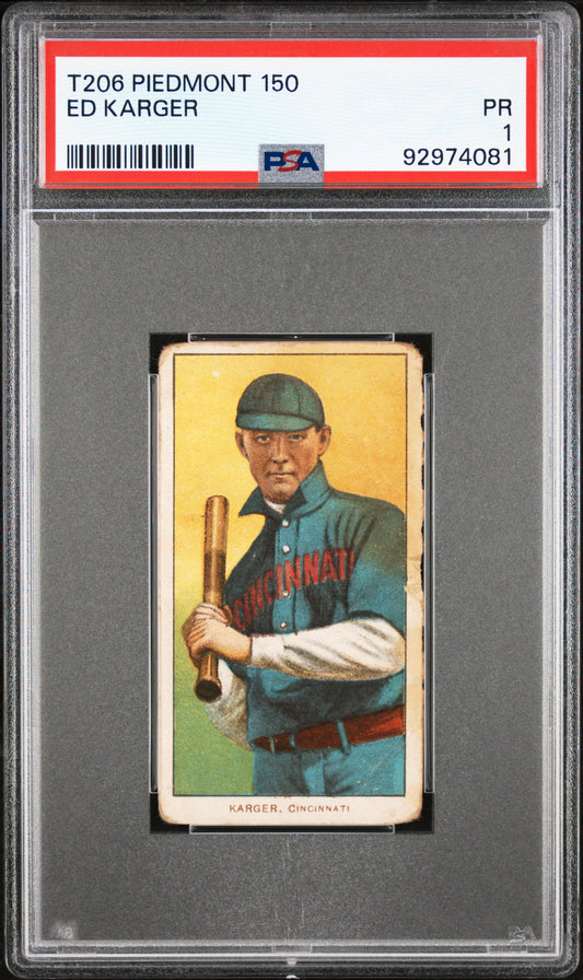 1909-11 T206 Piedmont 150 Ed Karger PSA 1