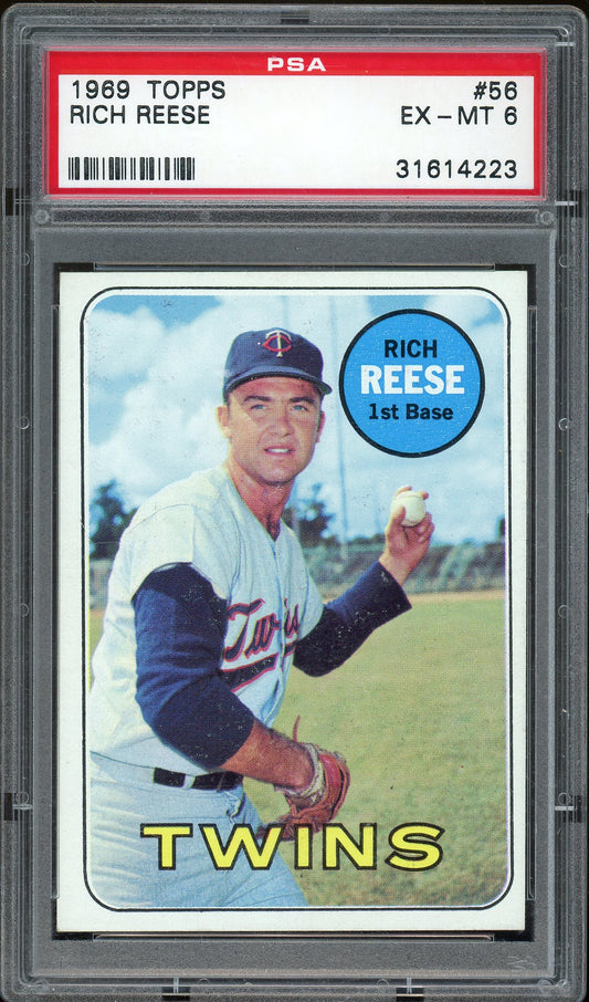 1969 Topps #56 Rich Reese PSA 6