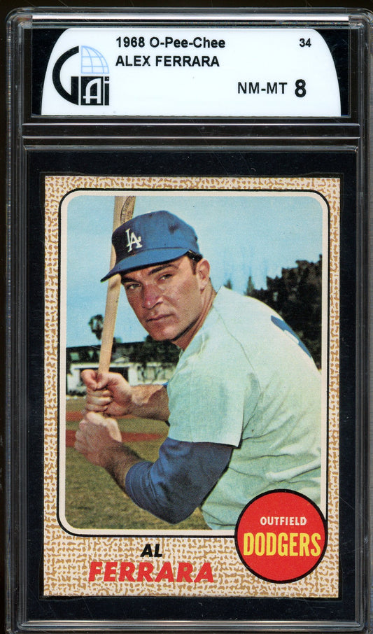 1968 O-Pee-Chee #34 Al Ferrara Other 8