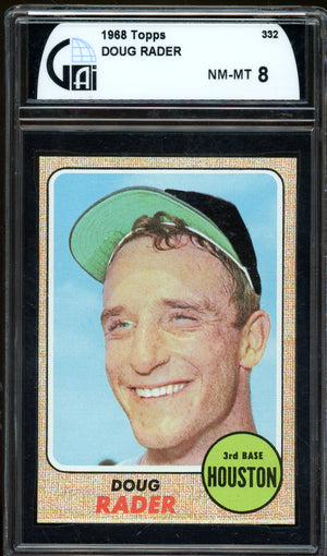 1968 Topps #332 Doug Rader - GAI 8