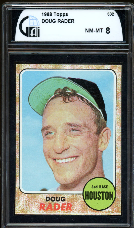 1968 Topps #332 Doug Rader - GAI 8