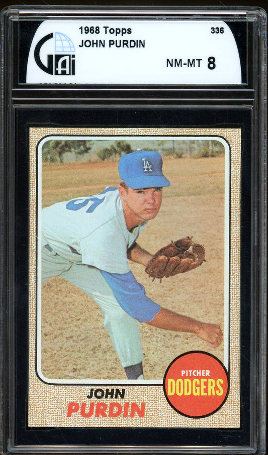 1968 Topps #336 John Purdin - GAI 8