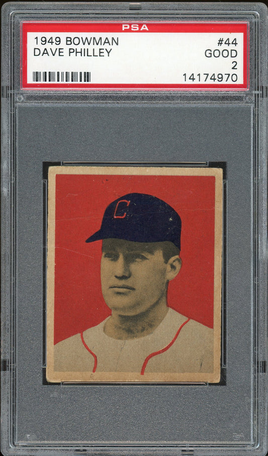 1949 Bowman #44 Dave Philley PSA 2