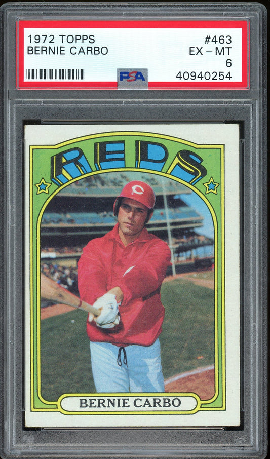 1972 Topps #463 Bernie Carbo PSA 6