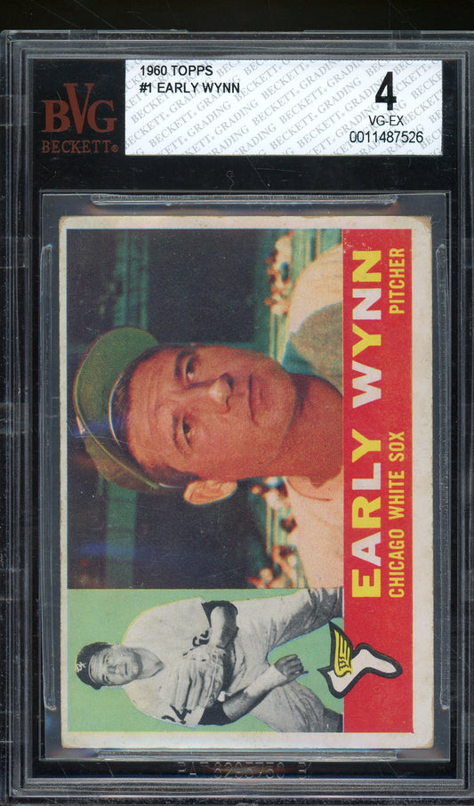 1960 Topps #1 Early Wynn BVG 4